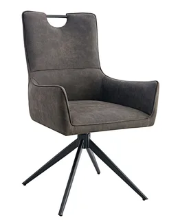 Grey Fabric Backrest Chair
